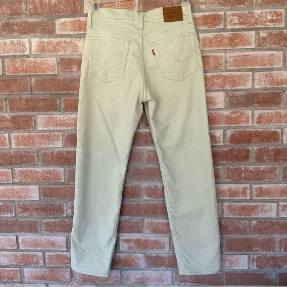 Levi’s Wedgie Straight Button Fly Corduroy Pants Women’s 27 Mint Green - Picture 5 of 10